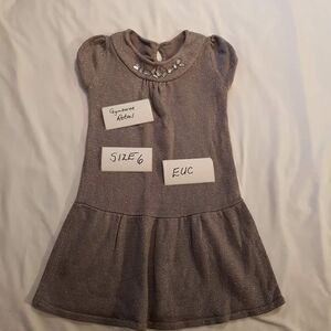 Gymboree grey knit dress size 6